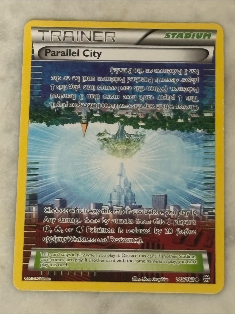 Trainer Parallel City Uncommon Breakthrough Pokémon Card